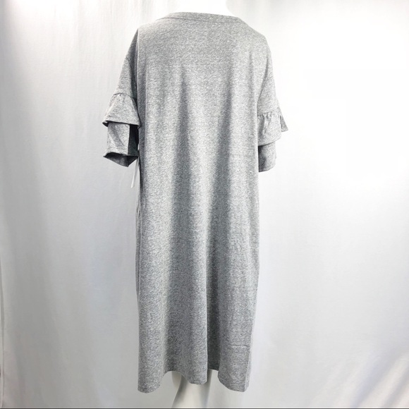 Isabelle Maternity Knit Ruffle Sleeve Dress New - Picture 3 of 8